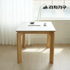 라자가구 폴 SE0 포세린 세라믹 원목 800 2인 식탁 테이블