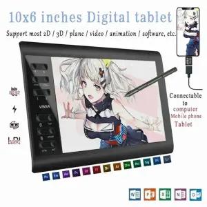 가성비태블릿 10x6 Inch Portable Digital Tablet Connect Mobile Phone Pressure Drawing Interactive Gra