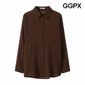 [GGPX] 레오파드 카라넥 버튼 셔츠 (GP8SH017F)