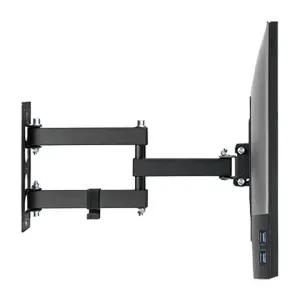 3단관절 2단암형 좌우회전 상하각도조절 23 24 27 32 35 40 42 43인치 삼성 lg 엘지 모니터 TV 코너벽 모서리 브라켓 거치대