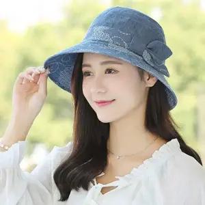 [골드스마일]여자 나들이 모자 주말 외출 챙 룩 햇빛 바캉스 햇