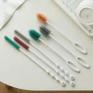 고품질 실리콘 젖병 세척솔 브러쉬 세척 관리 텀블러솔 병브러쉬 (WFK6C4O)