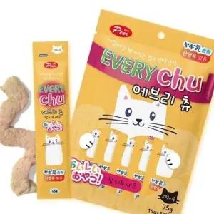 고품질 고양이 간식 참치 새우 츄르 휴대용 고양이용 짜먹는 묶음 (WFK7B3K)