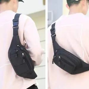 [콩심팥심]심플 방수 경량 힙색 남성가방 남성힙색 여행가방