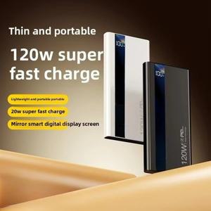 Powerbank 30000mah 120W 초고속 충전 휴대용 배터리 아이폰 을 고용량 디지털 디스플레이 전원 은행