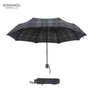 송월 3단 모던체크 우산 튼튼한 명품 돌답례품