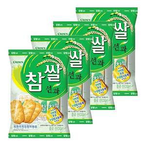 크라운 참쌀선과 253gx4개 과자 간식 안주 쌀과자 찹쌀
