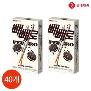 [기타]롯데 화이트쿠키 빼빼로 37g x 40개