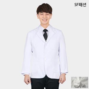 정전기방지 남성 기본 의사자켓 반 의사가운 제전사 사용