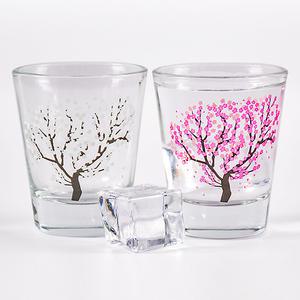 벚꽃 소주잔 세트 술따르면 꽃피는 술잔 4P DD-12234