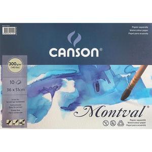 캔손 몽발 수채화 패드 스케치북 크로키북 1면제본 4절 300g 10매 35X51cm