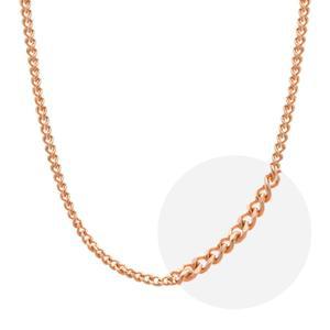 갤러리아 14K 민줄 체인 목걸이 줄 핑크 골드 1.6mm