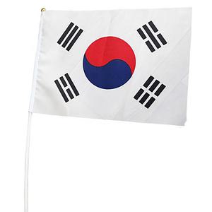 100개 응원용 태극기 손태극기 미니 국기 천수기 행사용 집회 축제 손 태극기 28X20.5
