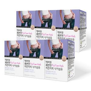 에버핏 쾌변엔 차전자피 식이섬유 30포 6개 / 6개월분 수용성 섬유질 화이바 차전자 차전피