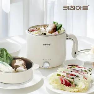 [인사이디]키친아트 2IN1 멀티 쿠커 휴대용 전기찜기 라면포트 1.8L KP-REX1800