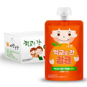 학교로 간 감귤 100ml 40팩 어린이음료 아기주스