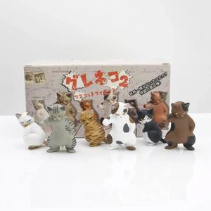 퀄리아 캡슐 토이 미스터리 박스 구레네코 마스코트 피규어 Part.2, 재미 있고 사나운 갱스터, 나쁜 시력, 칼리코 고양이, 영국 쇼트헤어