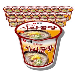 사리곰탕큰사발 111gX16개 컵라면 한박스