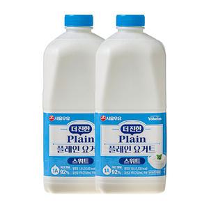 서울우유 더진한 플레인 요거트 스위트1.8L 2개