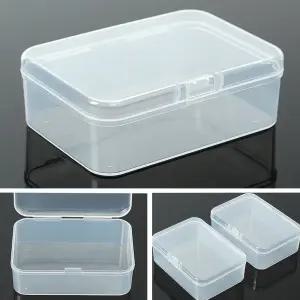 회사 물품정리 미니 직사각 케이스 책상 정리정돈 플라스틱보관함 2P 10.5X7.5CM