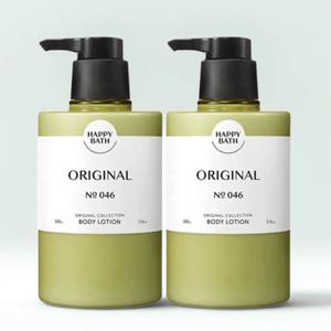 해피바스 오리지널 바디 로션 보습제 오리지널향 500g 2개 비건 저자극