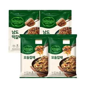 [CJ제일제당][T]비비고 모둠잡채644g x2+남도떡갈비450g x2