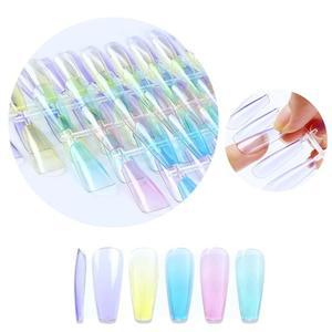 고품질 네일아트 투명 말랑 말캉 시럽 틴트 팁 24p 5종 말랑팁 말캉팁 네일연장팁 틴트네일팁 (WFHTWQC)
