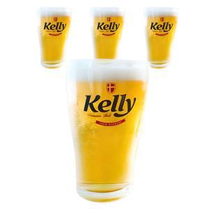 켈리 맥주잔, 225ml, 4개
