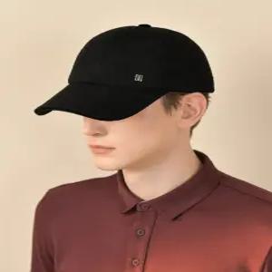 닥스 골프 24FW [ONLINE EXCLUSIVE] 블랙 내장 귀달이 울혼방 퀼팅 캡 DGHE4F902BK