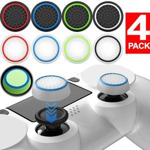 4PCS 빛나는 조이스틱 캡 교체 엄지 그립 커버 실리콘 컨트롤러 스틱 Switch2 PS4 PS5 XBOX