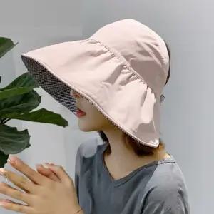 버킷햇 썬햇 와이어 양면 벙거지 챙넓은 보넷 리본끈