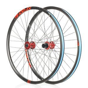 XF2046 클래식 MTB 산악 자전거 앞뒤 튜브리스 휠셋 시마노 8-11S - 26/27.5/29인치 블랙 레드