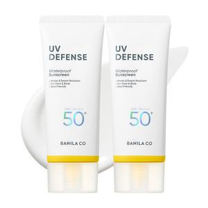 바닐라코 UV 디펜스 워터프루프 선크림 대용량 SPF50+ PA++++ 100ml x 2개
