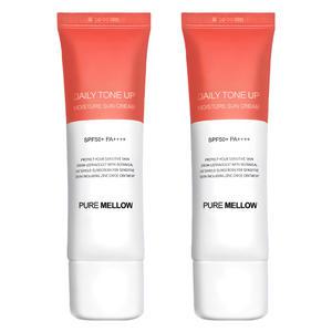 퓨어멜로우 데일리 톤업 촉촉 선크림 SPF50+ PA++++ 50ml x 2개