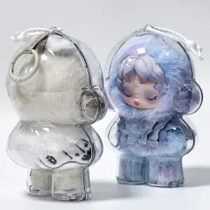팝마트 스컬판다 인형 키링 케이스 투명 보관케이스 커버 POPMART 라부부 스칼판다