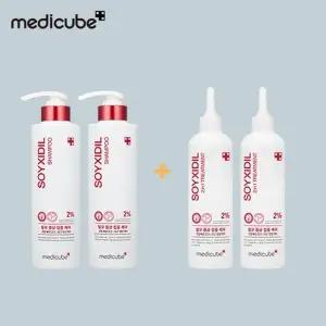 [메디큐브] 탈모기능성 소이시딜 샴푸(490ml) 2개 + 소이시딜 트리트...