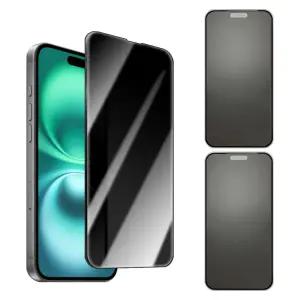 2매 아이폰13 프로 사생활 보호 보안 액정 필름 프라이버시 풀커버 방탄 글라스 iPhone13 Pro