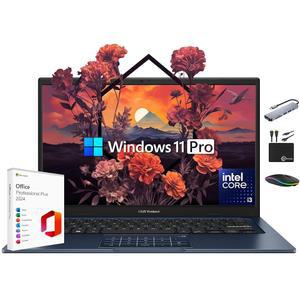 ASUS 비보북 노트북 2025 울트라 포터블 비즈니스 컴퓨터, 14인치 FHD 디스플레이, 16GB RAM, 1TB 스토리지(512GB SSD + 500GB Ext), 6코어