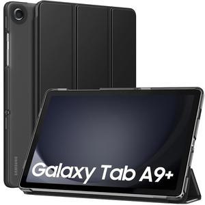 갤럭시 탭 A9+/A9 플러스 11인치 2023년형 MoKo 케이스, 슬림 스탠드 커버 | 하드 PC 백쉘 자동 웨이크/슬립 스마트 SM-X210/X216/X218 호환 보호 디자인 블랙 컬러
