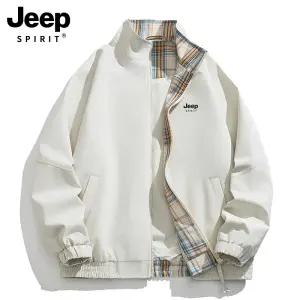 JEEP SPIRIT 남성용 재킷 봄가을 카라 바람막이