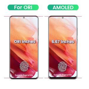 삼성 갤럭시 패널 S21 울트라 스크린 G998B G998F AMOLED 프레임 어셈블리 포함 - 터치 스크린 디지타이저