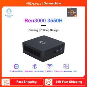 미니PC 512GB DDR4 PC 3550H Ren3000 AMD 5 16GB NUC 256GB CPU 미니 10/11 컴퓨터 WIFI GenMachine Windows 8GB 게이머 Ryzen