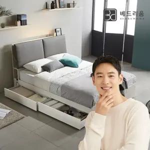 [베드리움]블링 센서LED 수납침대(SS)+본넬 매트리스