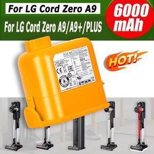 LG 호환 Cord Zero A9Cord A9+A9 A9 PlusA9MA958A958SK용 새 5.0/6.0Ah 진공 청소기 배터리 EAC63758601
