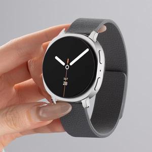 삼성 갤럭시 워치 8 스트랩 40/44mm 실리콘 리치 패턴 시계줄 코레아 클래식 46mm 밴드 마그네틱 루프