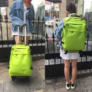 여행배낭 직장인 학생 대용량 백팩 남성 캐리어 가방 20인치- 플라워사이드 가방+바퀴