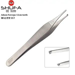 SHUFA 슈파 에디슨핀셋 포셉 12cm 유구 (아드슨포셉 / Adson Forceps teeth)