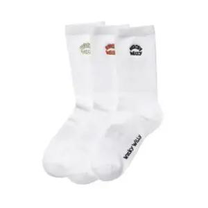 [오클리]와키윌리양말 KQJ WA2503TC10WH 타이포 로고 자수 양말 3PACK