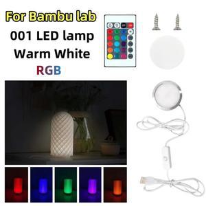 Bambu Lab LED 램프 키트 001 하드웨어, Bamboo Light RGB 조명  DIY 모델, 이 없는 따뜻한 백색/멀티 컬러