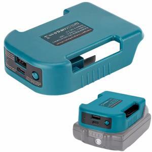 Makita 18V 리튬 이온 배터리 BL1850 어댑터 고속 충전 용 Type-C가있는 USB가있는 홀더 벨트 버클